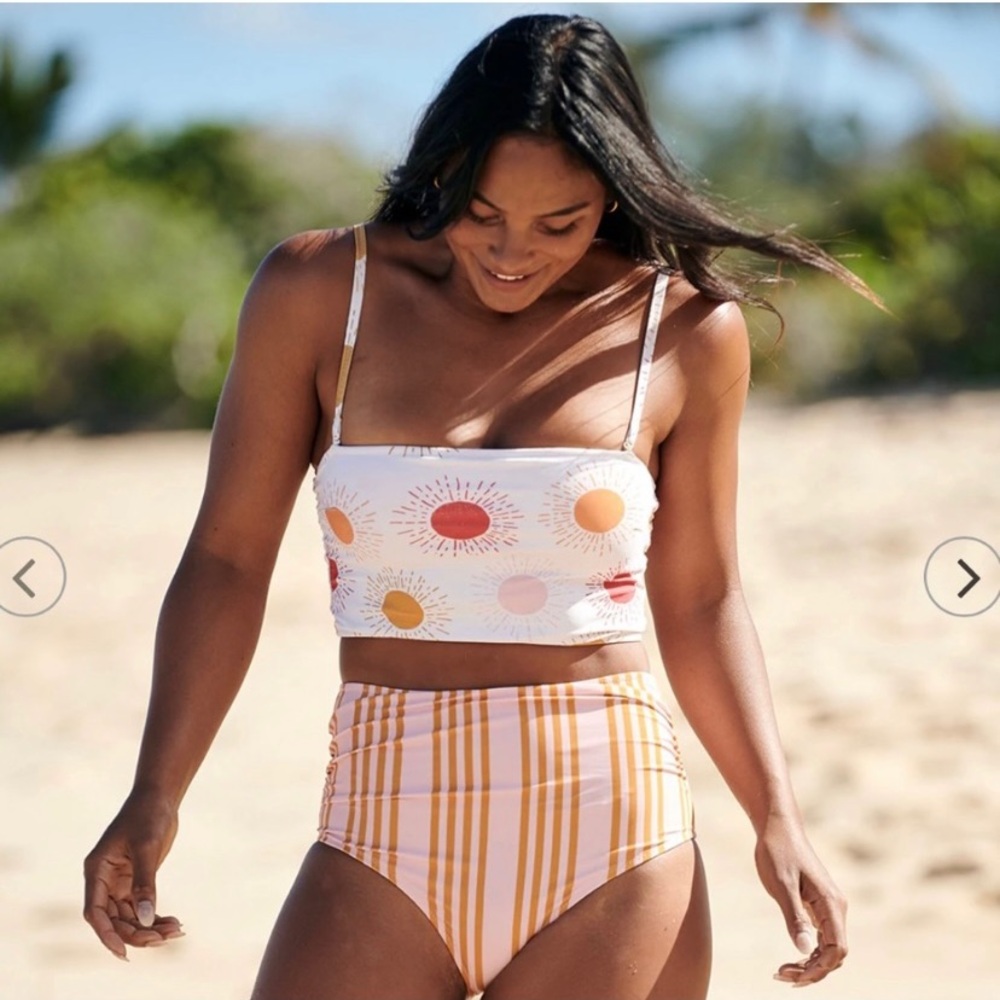 New Pink Chicken Courtney Takini Bathing suit set